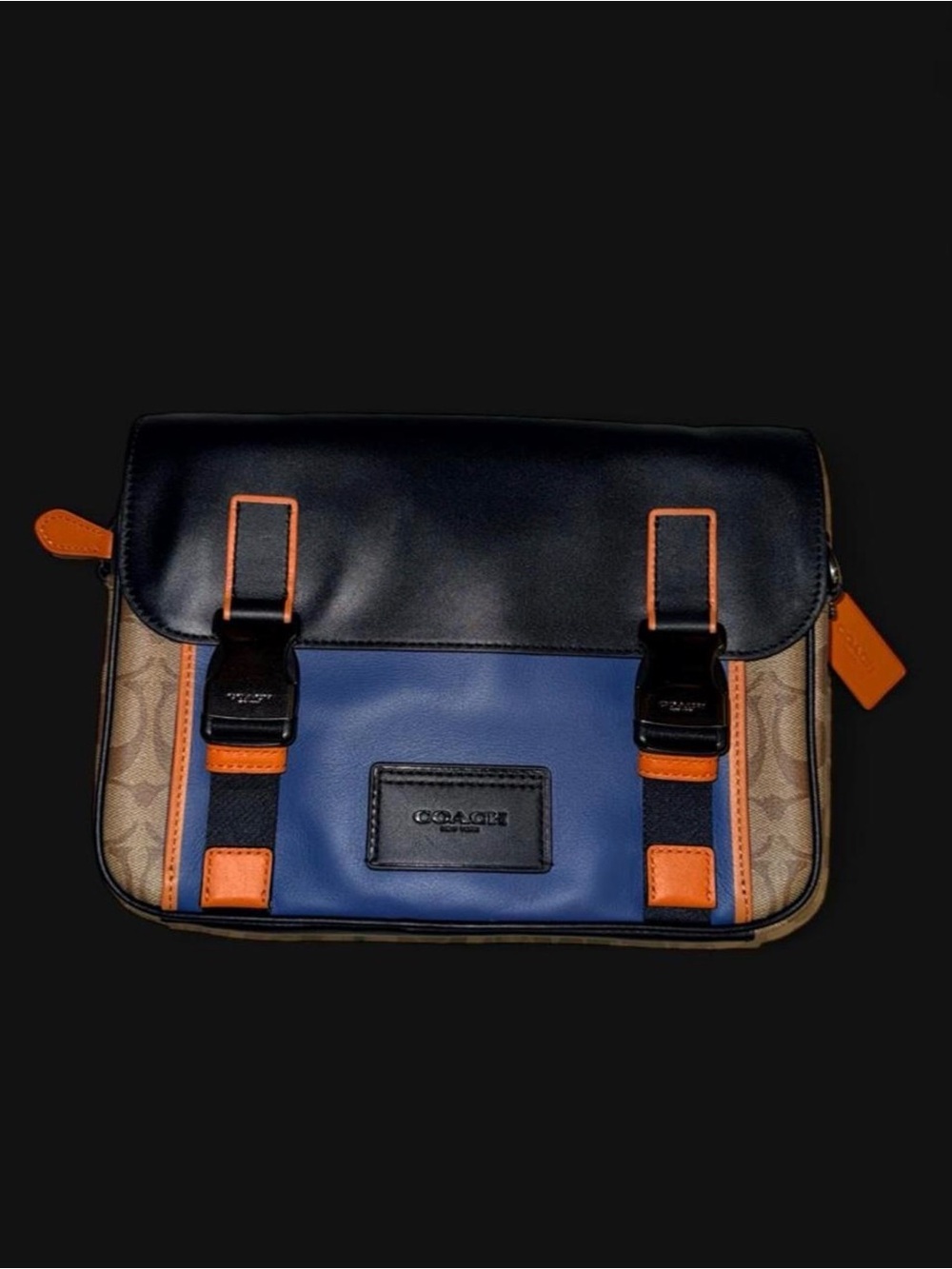 NWOT | Discontinued Coach Track Messenger Bag In Signature Canvas w/ Colorblock